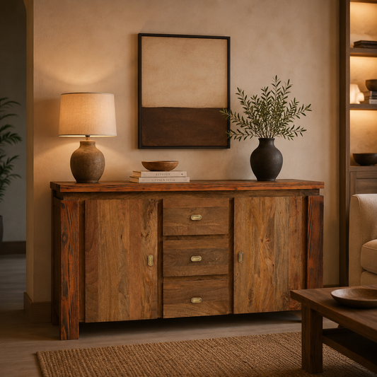 Solid Wood Sideboard Specification Guide For Commercial Spaces India