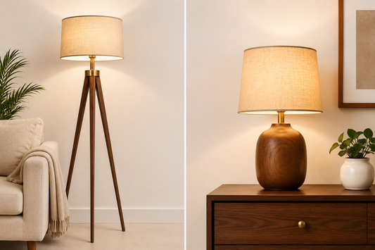 Floor Lamp and Table Lamp Comparison in Indian Home