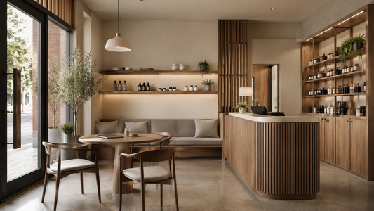 Premium Compact Commercial Interior with Well-Proportioned Furniture and Efficient Space Planning  