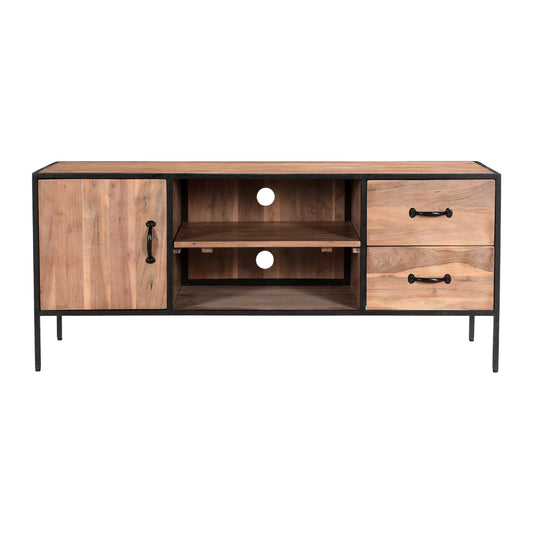 Acenwood Solid Wood TV Units with Storage - RadiantFurn