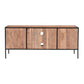 Acenwood Solid Wood TV Units with Storage - RadiantFurn