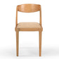 Arcus Solid Wood Contemporary Dining Chair With Upholstered Seat - RadiantFurn