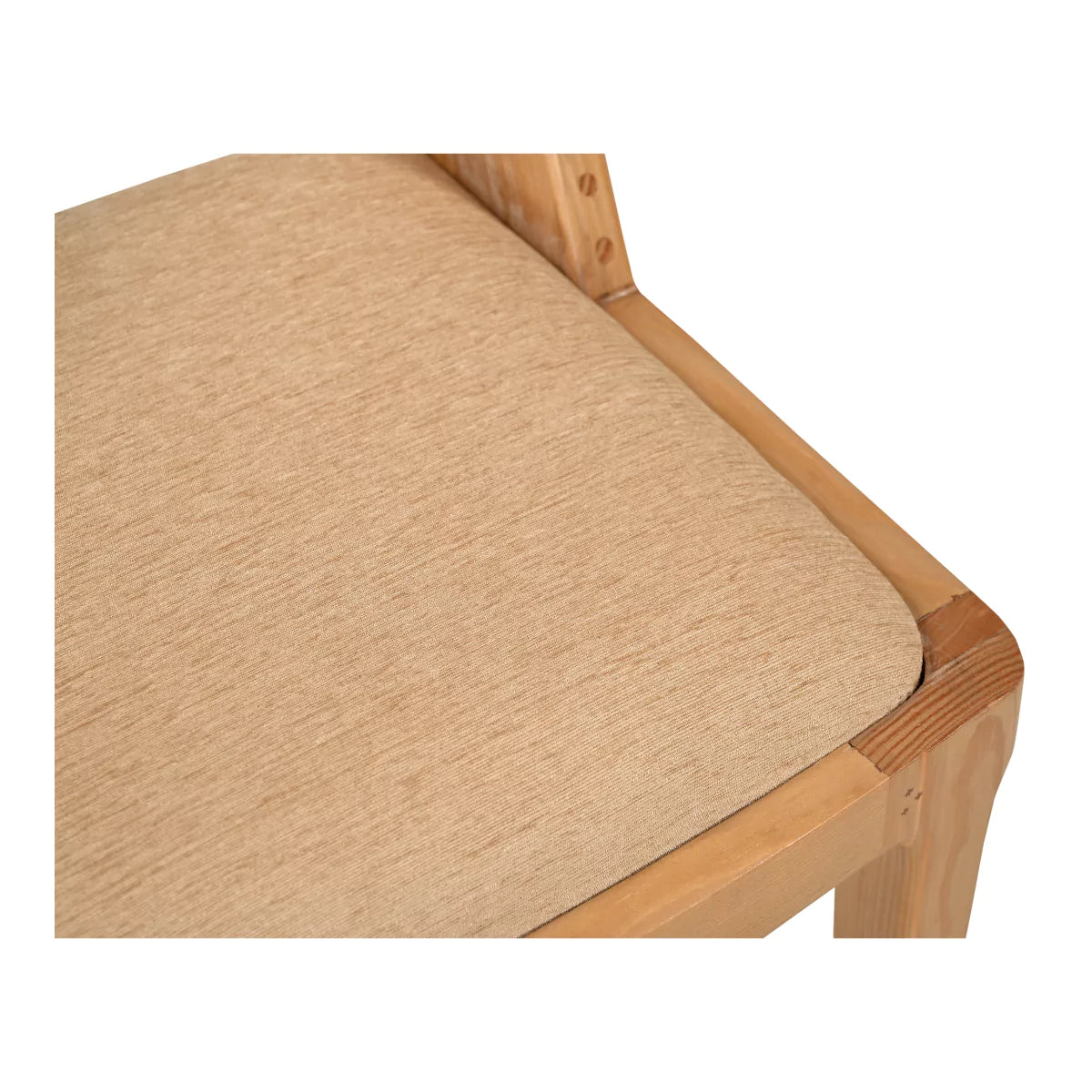 Arcus Solid Wood Contemporary Dining Chair With Upholstered Seat - RadiantFurn