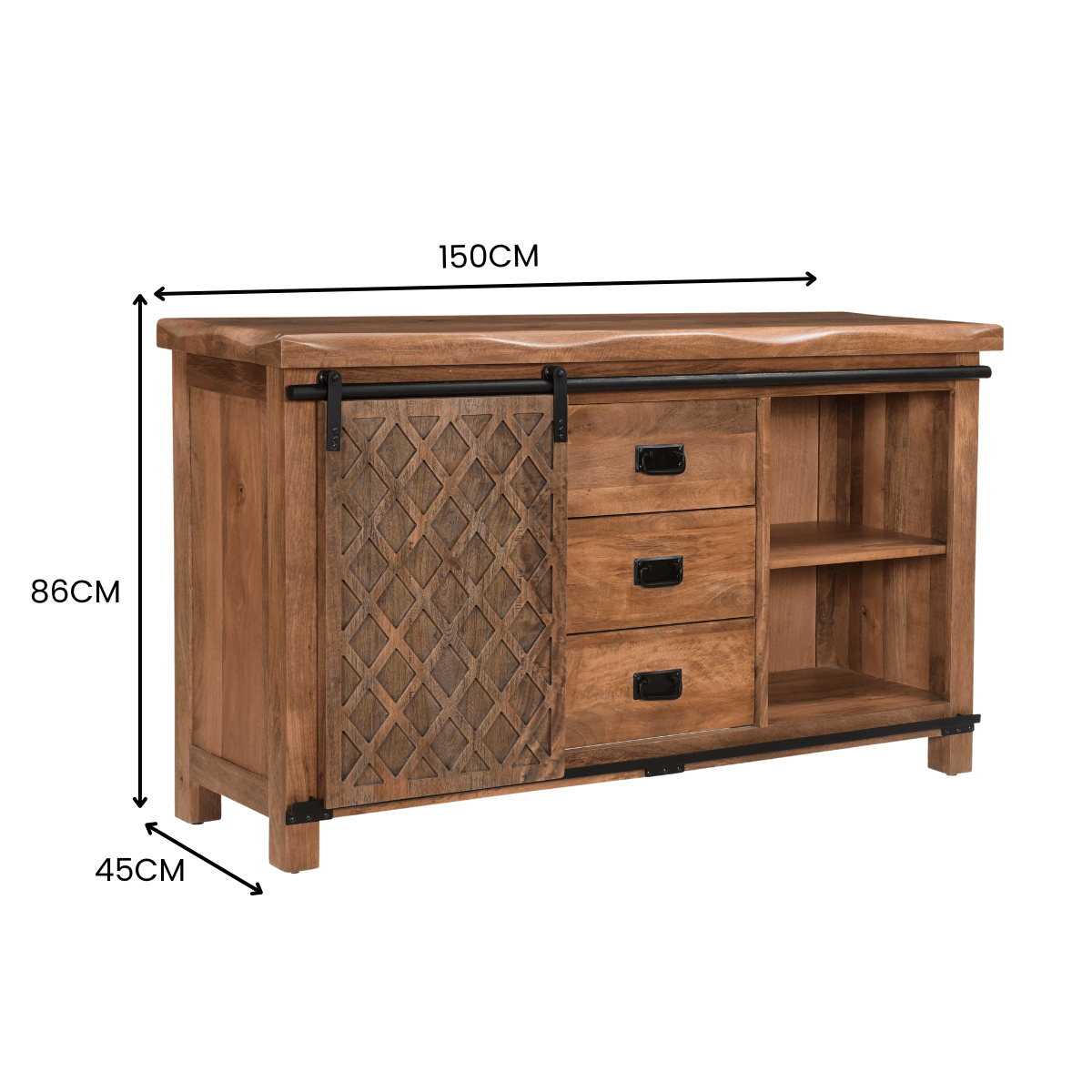 Aviram Sideboard Cabinet - RadiantFurn