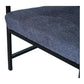Branox Grey Tufted Fabric Accent Chair with Metal Frame.