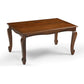 Cabriona Solid Wood Traditional Rectangle Center Table - RadiantFurn