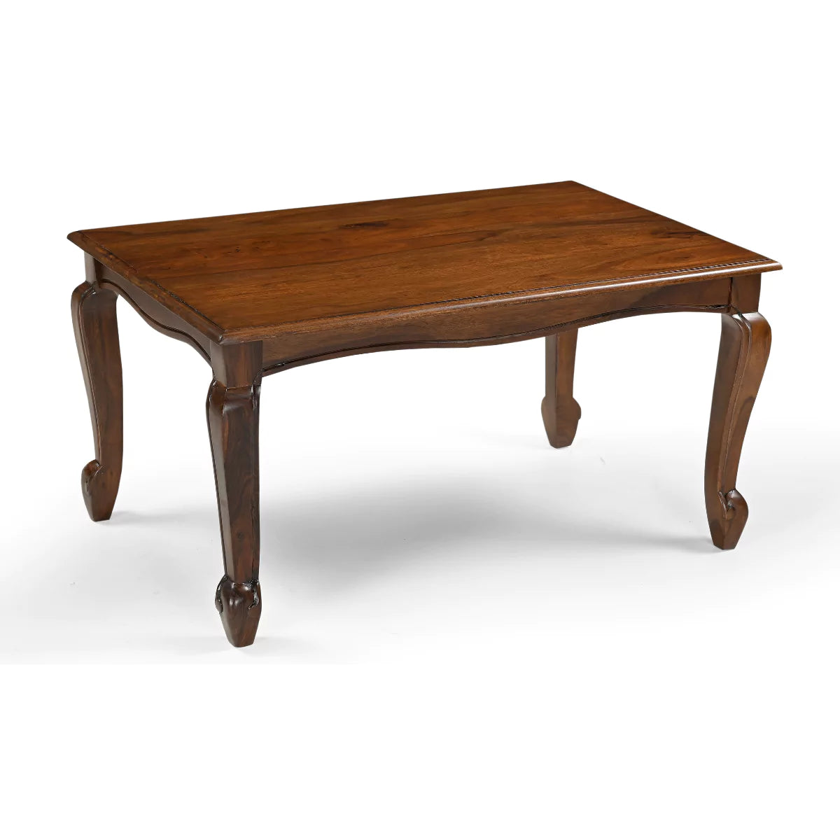 Cabriona Solid Wood Traditional Rectangle Center Table - RadiantFurn