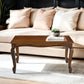 Cabriona Solid Wood Traditional Rectangle Center Table - RadiantFurn