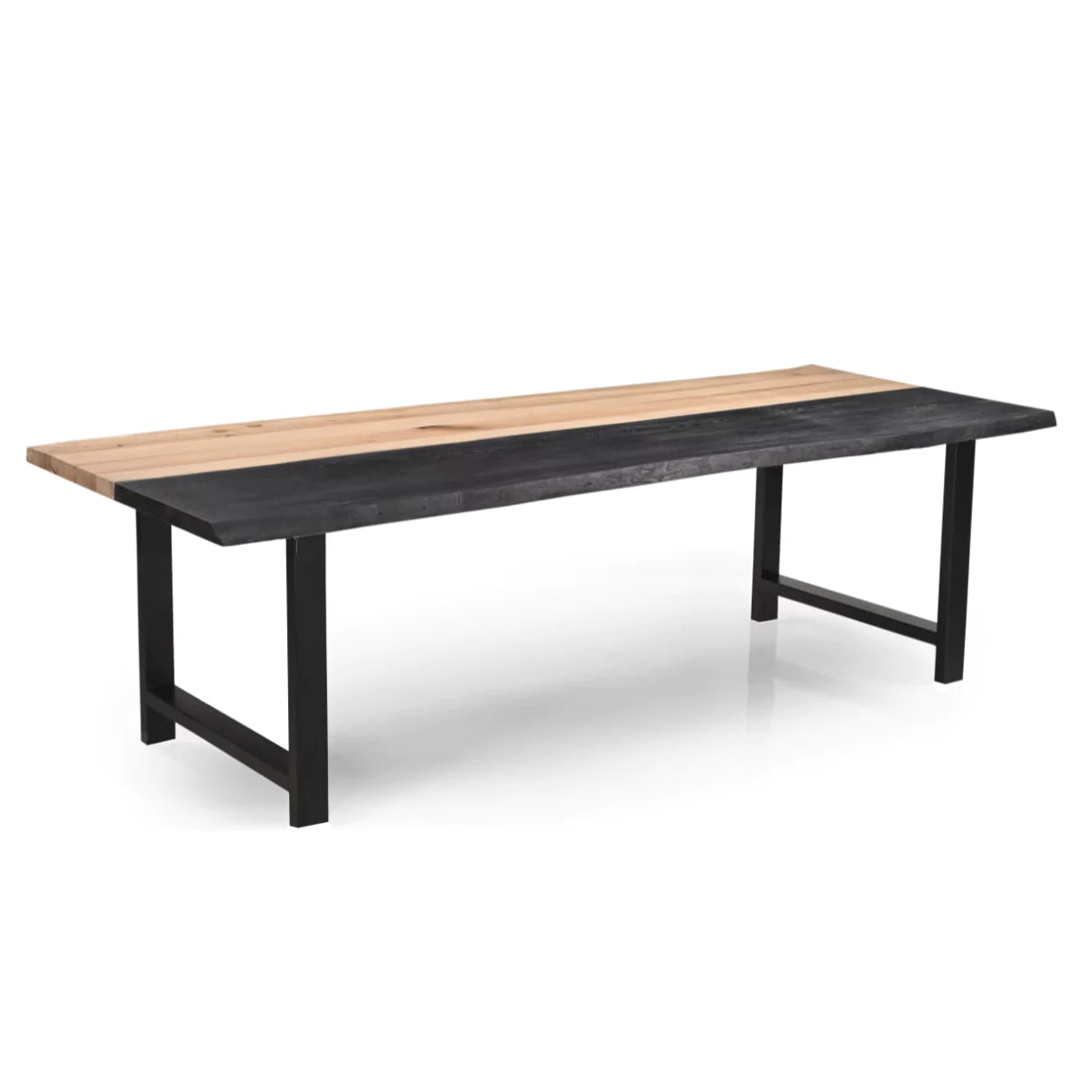Contrario Solid Wood Large Live Edge 8 Seater Dining Table – RadiantFurn