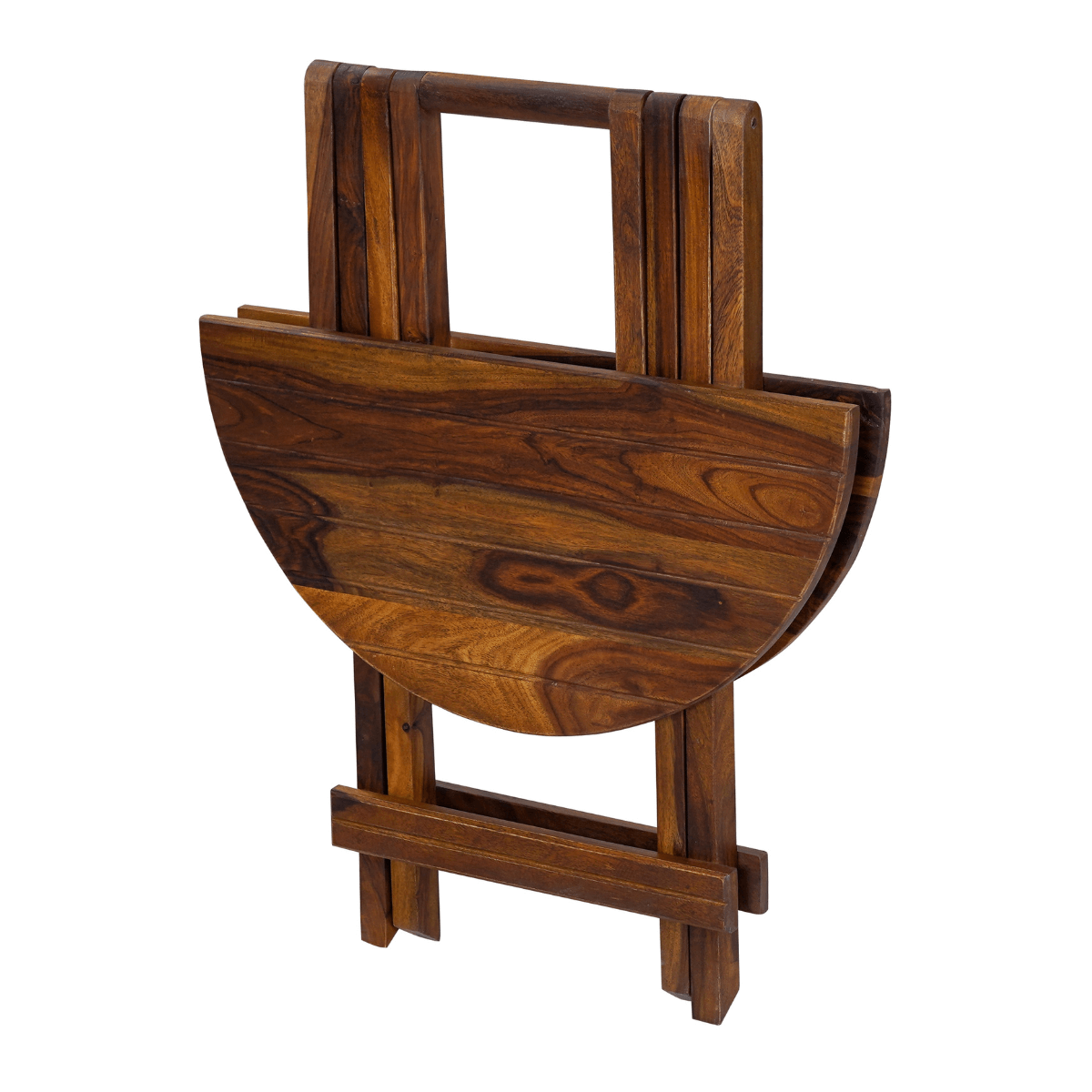 Flexura Solid Wood 2 Seater Folding Dining Table and Chairs Set - RadiantFurn