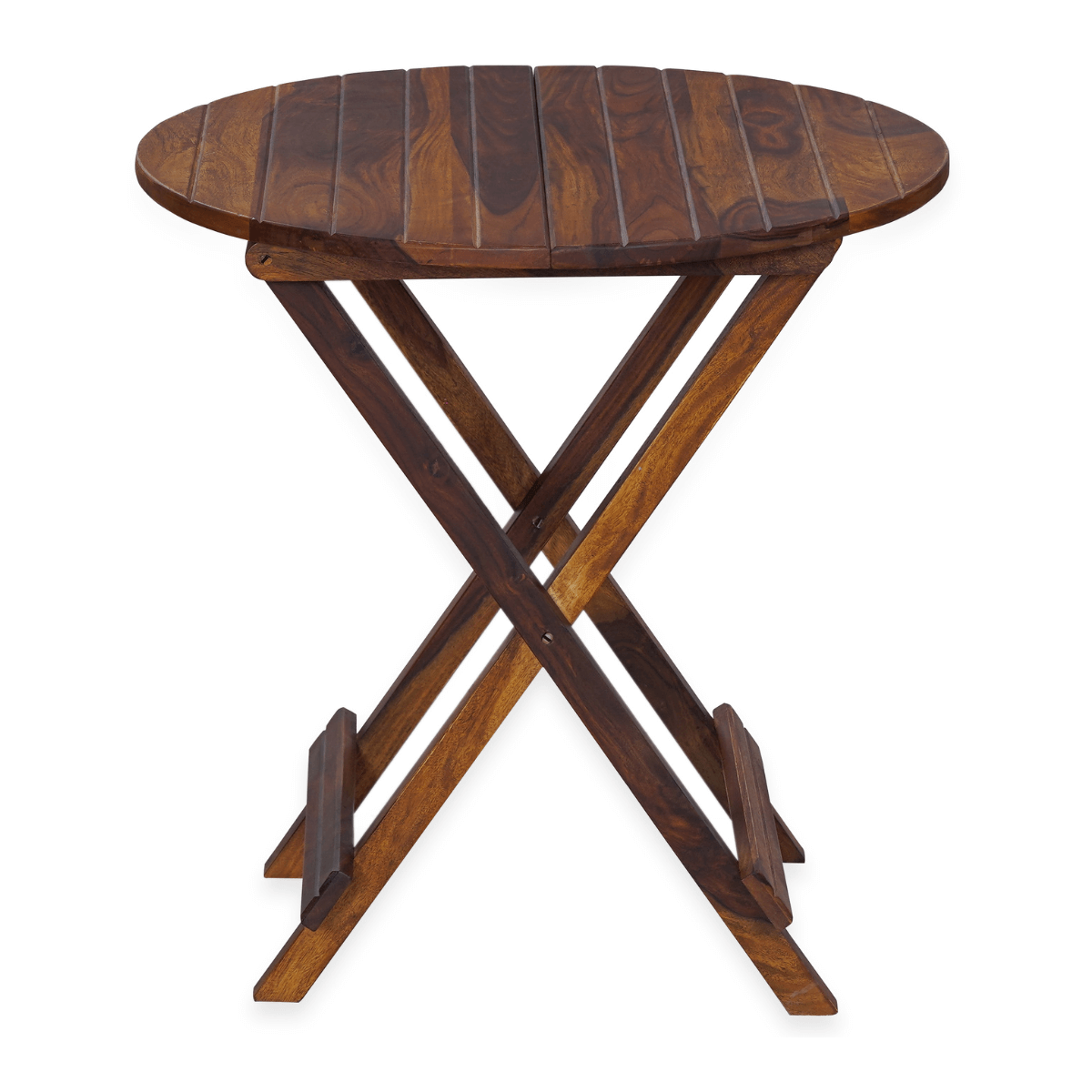 Flexura Solid Wood 2 Seater Folding Dining Table and Chairs Set - RadiantFurn