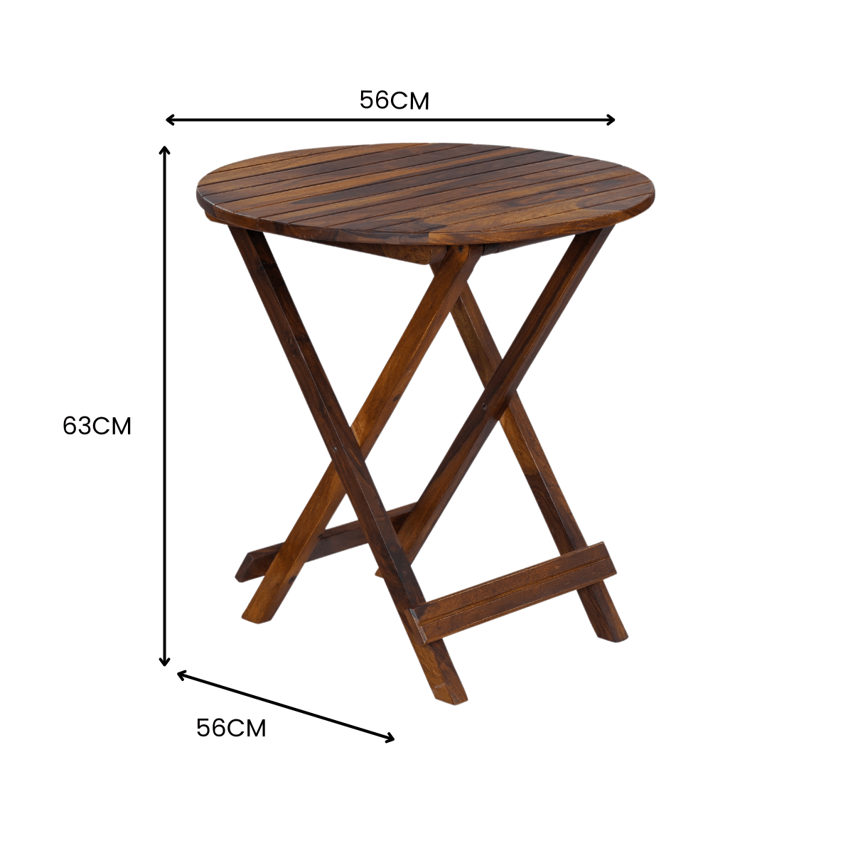 Flexura Solid Wood 2 Seater Folding Dining Table and Chairs Set - RadiantFurn