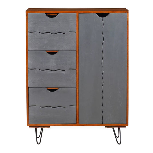 Grewery Cabinet With 1 Door and 3 Drawers - RadiantFurn