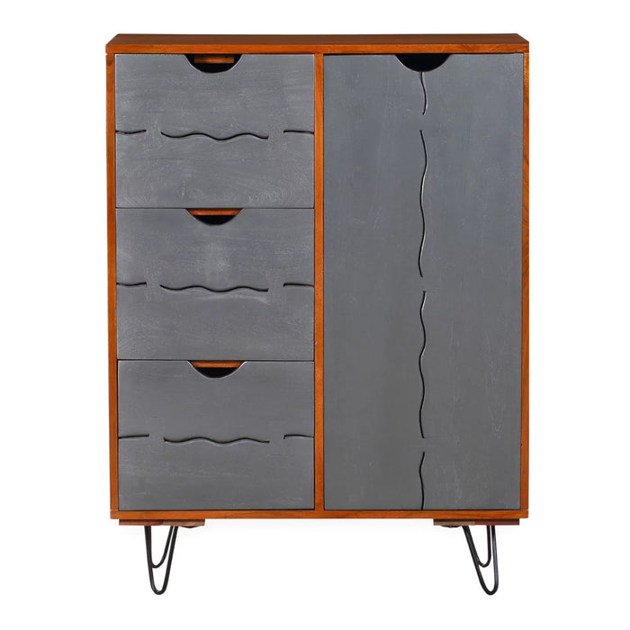 Grewery Cabinet With 1 Door and 3 Drawers - RadiantFurn