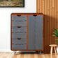 Grewery Cabinet With 1 Door and 3 Drawers - RadiantFurn