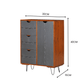 Grewery Cabinet With 1 Door and 3 Drawers - RadiantFurn