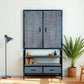 Grey Aara  2 door wardrobe - RadiantFurn