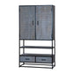 Grey Aara  2 door wardrobe - RadiantFurn