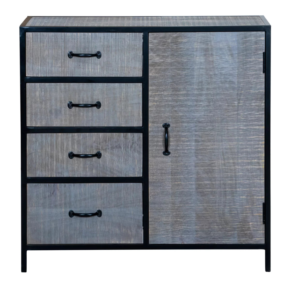 Grey Aara Kitchen Cabinet - RadiantFurn