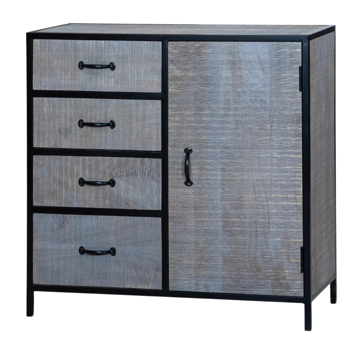 Grey Aara Kitchen Cabinet - RadiantFurn