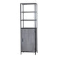 Grey Aara Single Door Wardrobe - RadiantFurn
