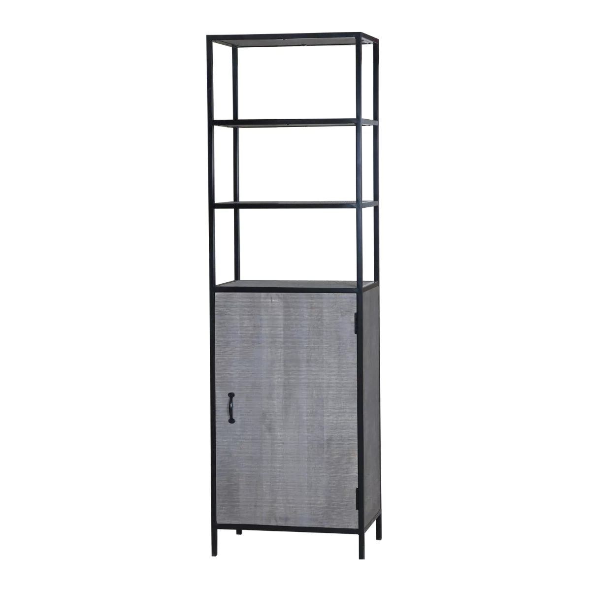 Grey Aara Single Door Wardrobe - RadiantFurn