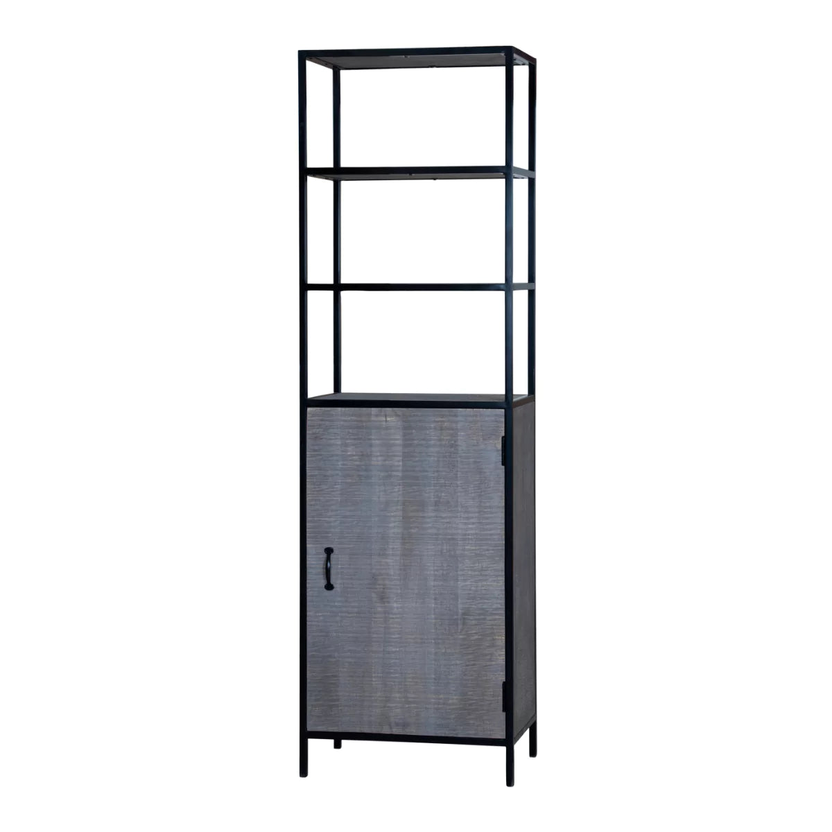 Grey Aara Single Door Wardrobe - RadiantFurn