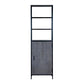 Grey Aara Single Door Wardrobe - RadiantFurn