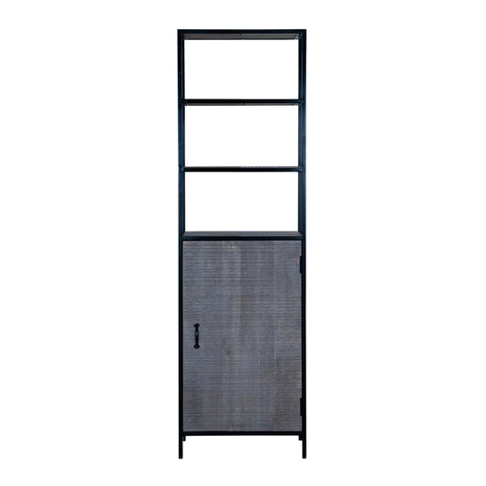 Grey Aara Single Door Wardrobe - RadiantFurn