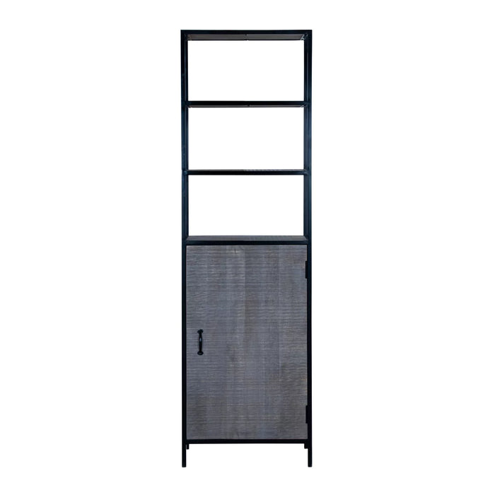 Grey Aara Single Door Wardrobe - RadiantFurn
