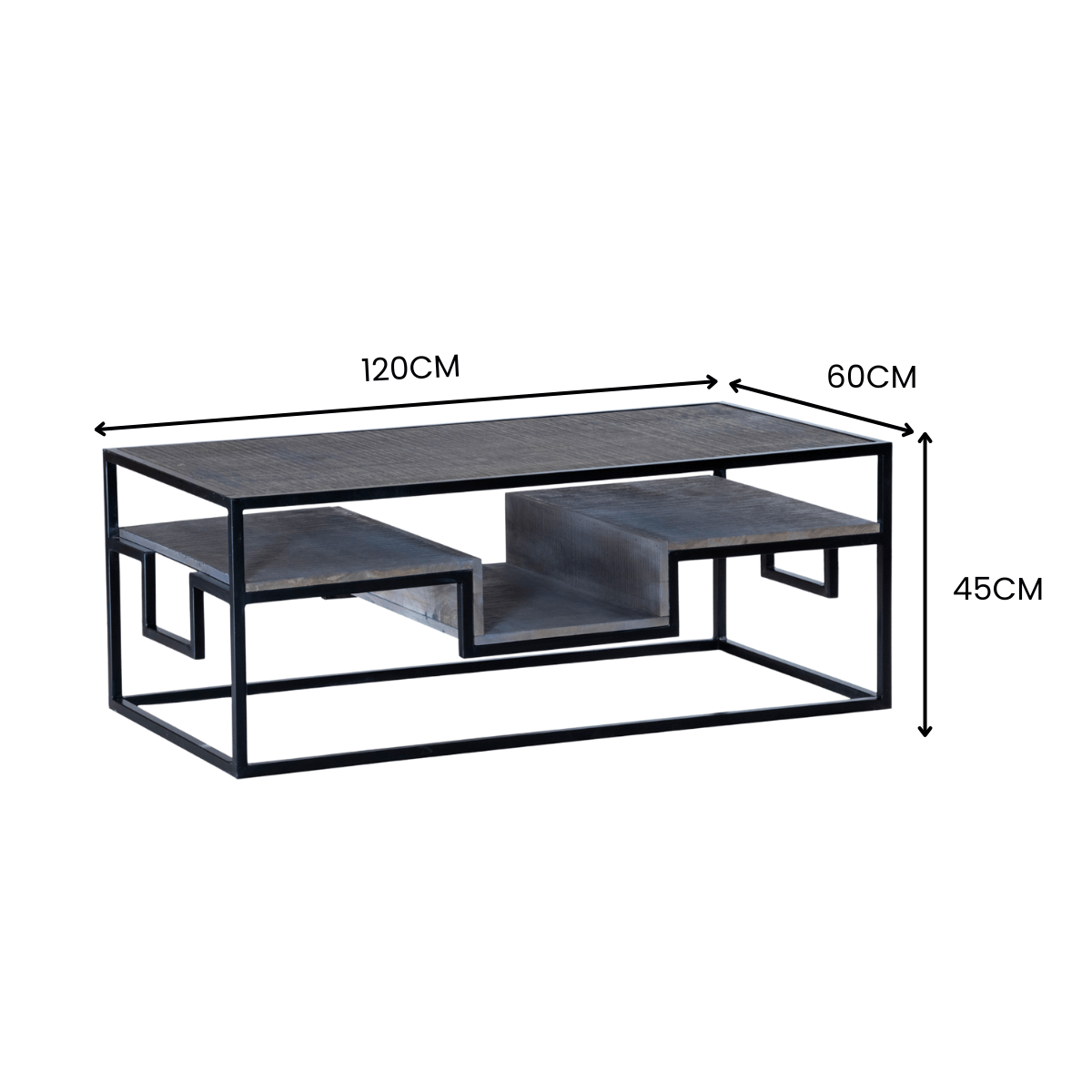 Grey Aara Center Table - RadiantFurn