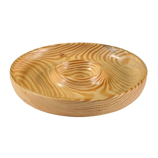 Maajeesa Solid Wood Round Starters Plate - RadiantFurn