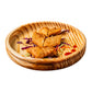 Majeesa Round Wooden Serving Platter with a Deep Bowl-Like Shape - RadiantFurn