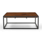Metron Solid Wood Modern Rectangle Center Table - RadiantFurn