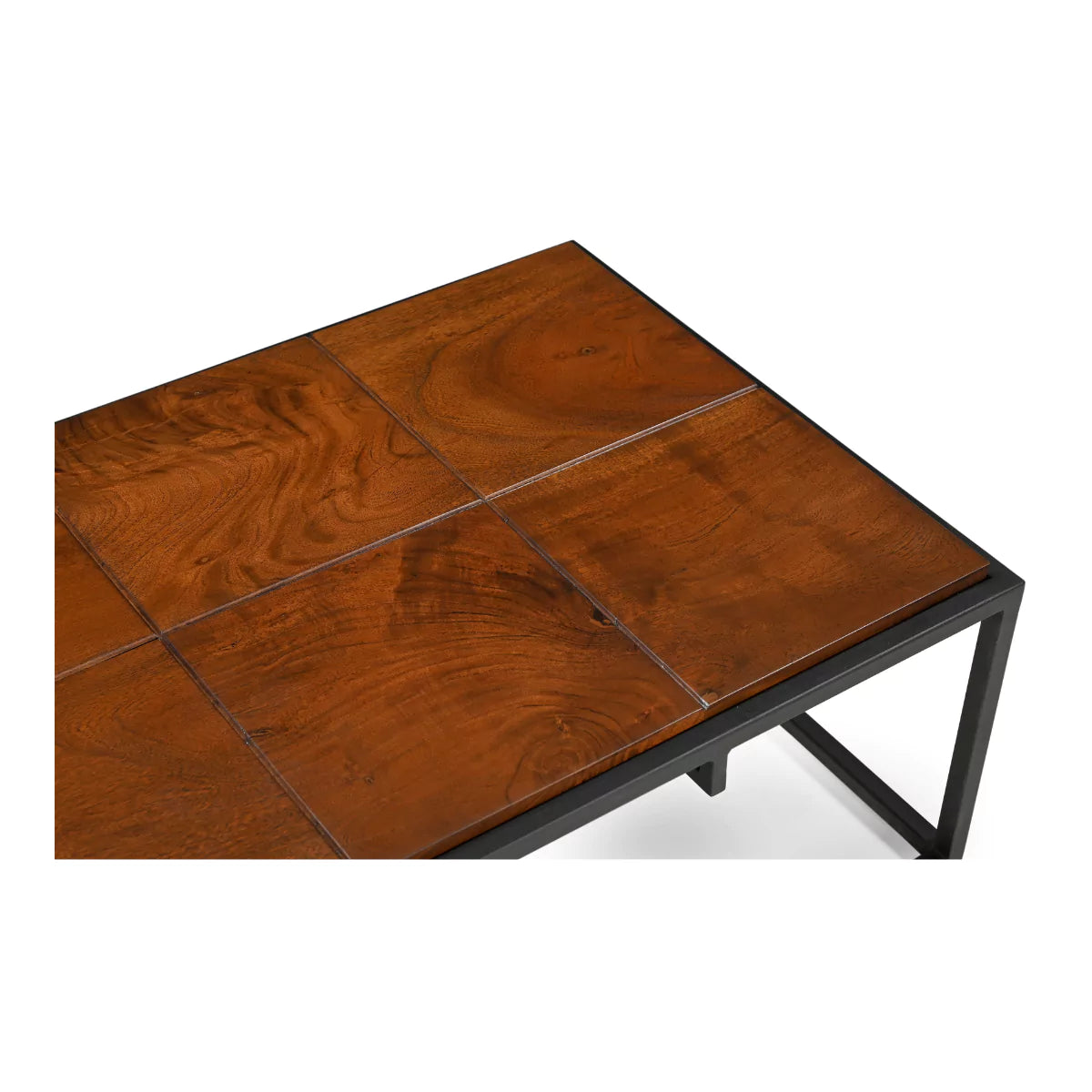 Metron Solid Wood Modern Rectangle Center Table - RadiantFurn