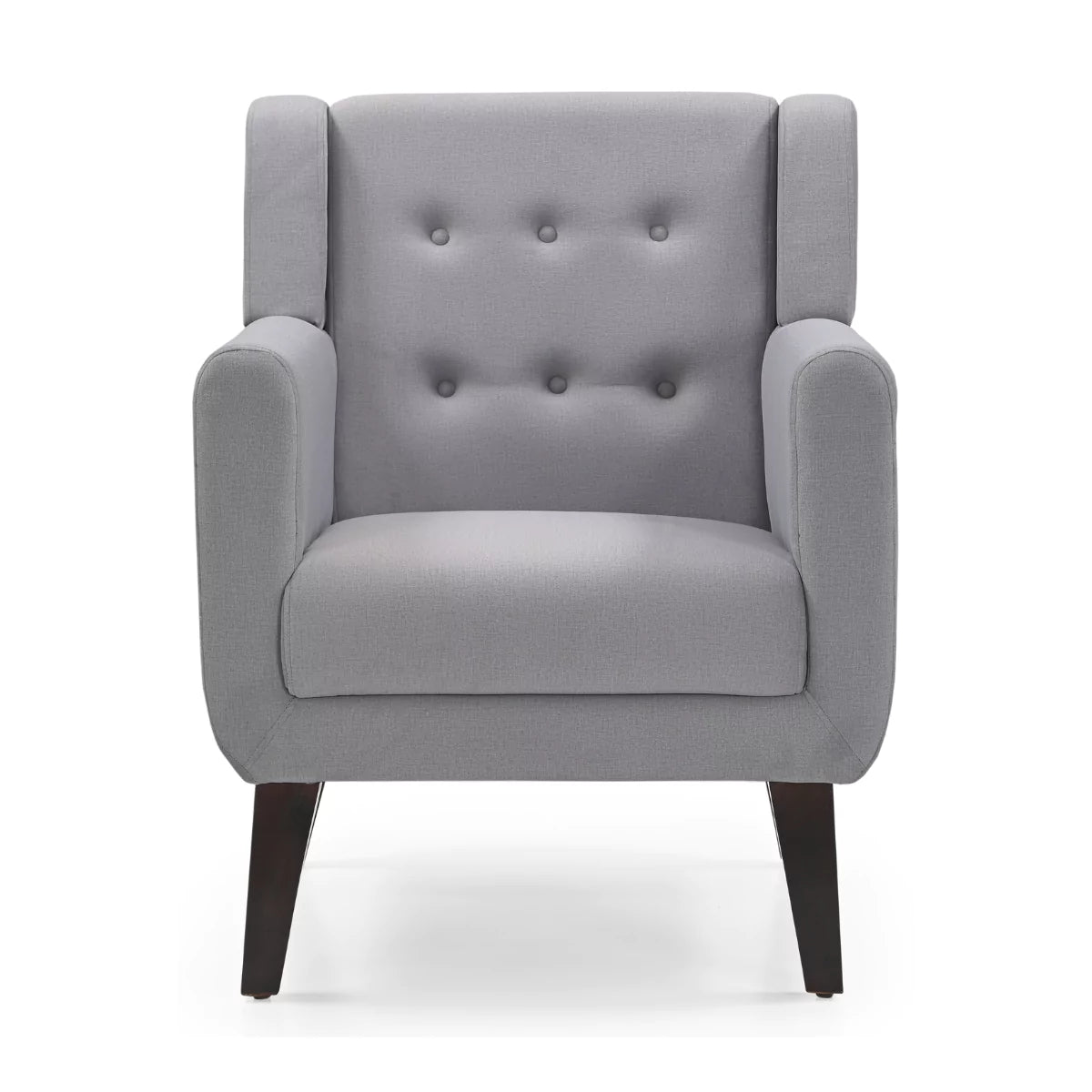 Nuvessa Mid Century Upholstered Grey Sofa Chair