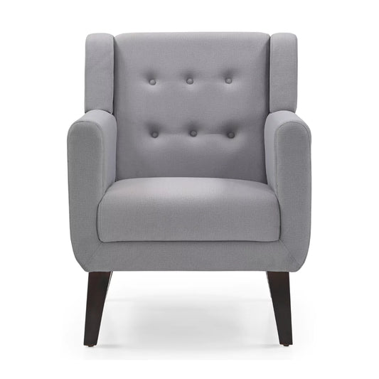 Nuvessa Mid Century Upholstered Grey Sofa Chair