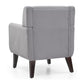 Nuvessa Mid Century Upholstered Grey Sofa Chair