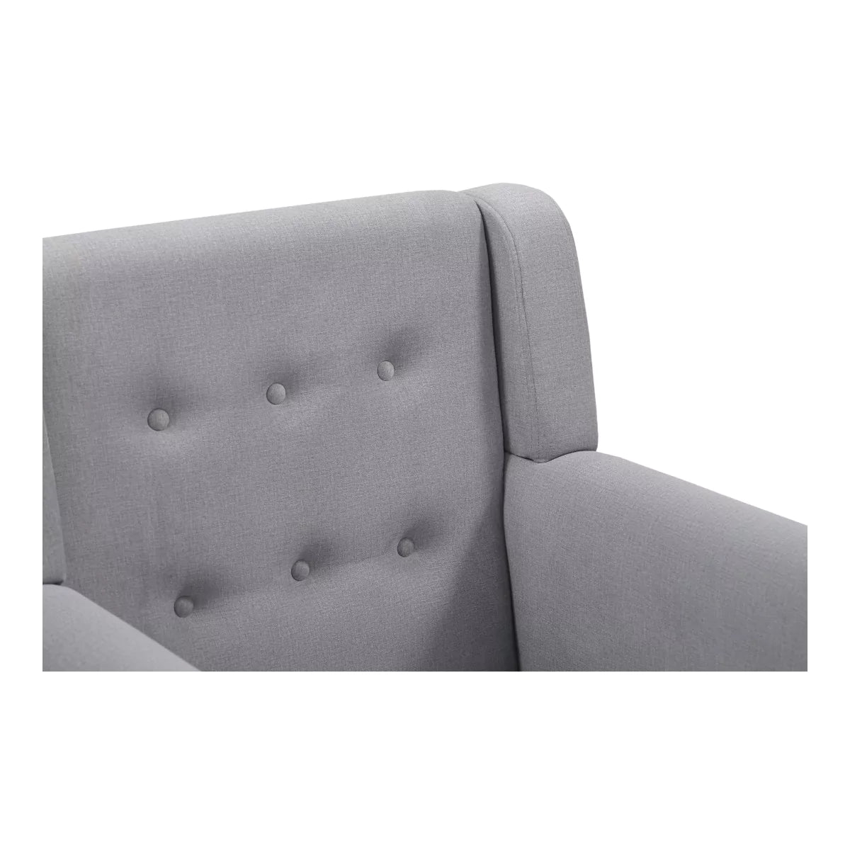 Nuvessa Mid Century Upholstered Grey Sofa Chair
