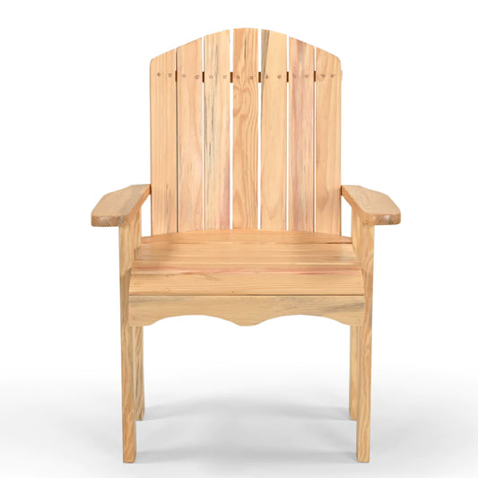 Pineslat Modern Solid Wood Patio Chair with Armrests - RadiantFurn
