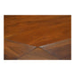 Prismora Solid Wood Modern Round Geometric Coffee Table - RadiantFurn