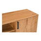 Relya Solid Natural Oak Wood TV Cabinet with Storage.