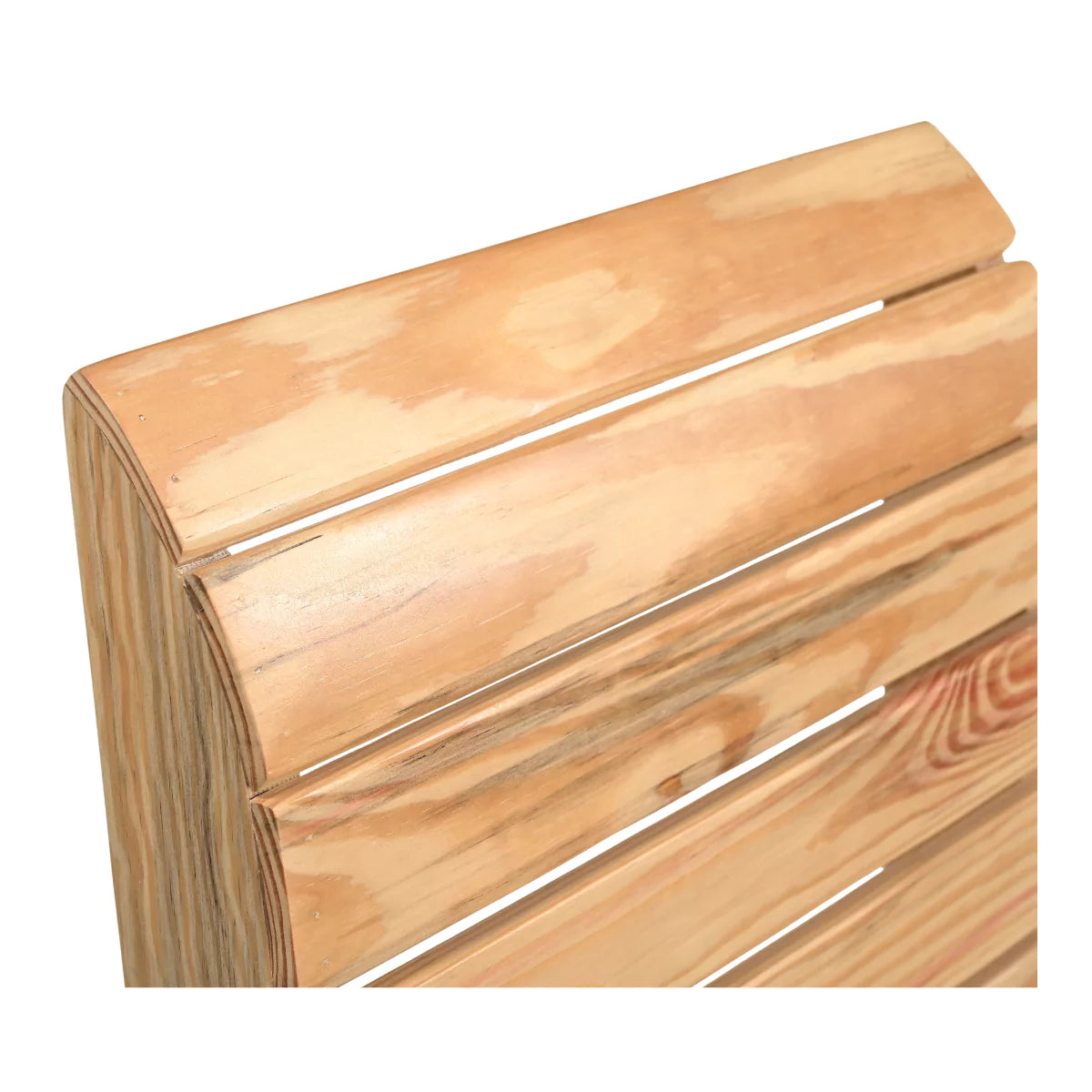 Rustico Slatted Solid Wood Outdoor Chair with Armrests - RadiantFurn