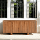 Rylith Large Solid Wood 4 Door Sideboard Cabinet