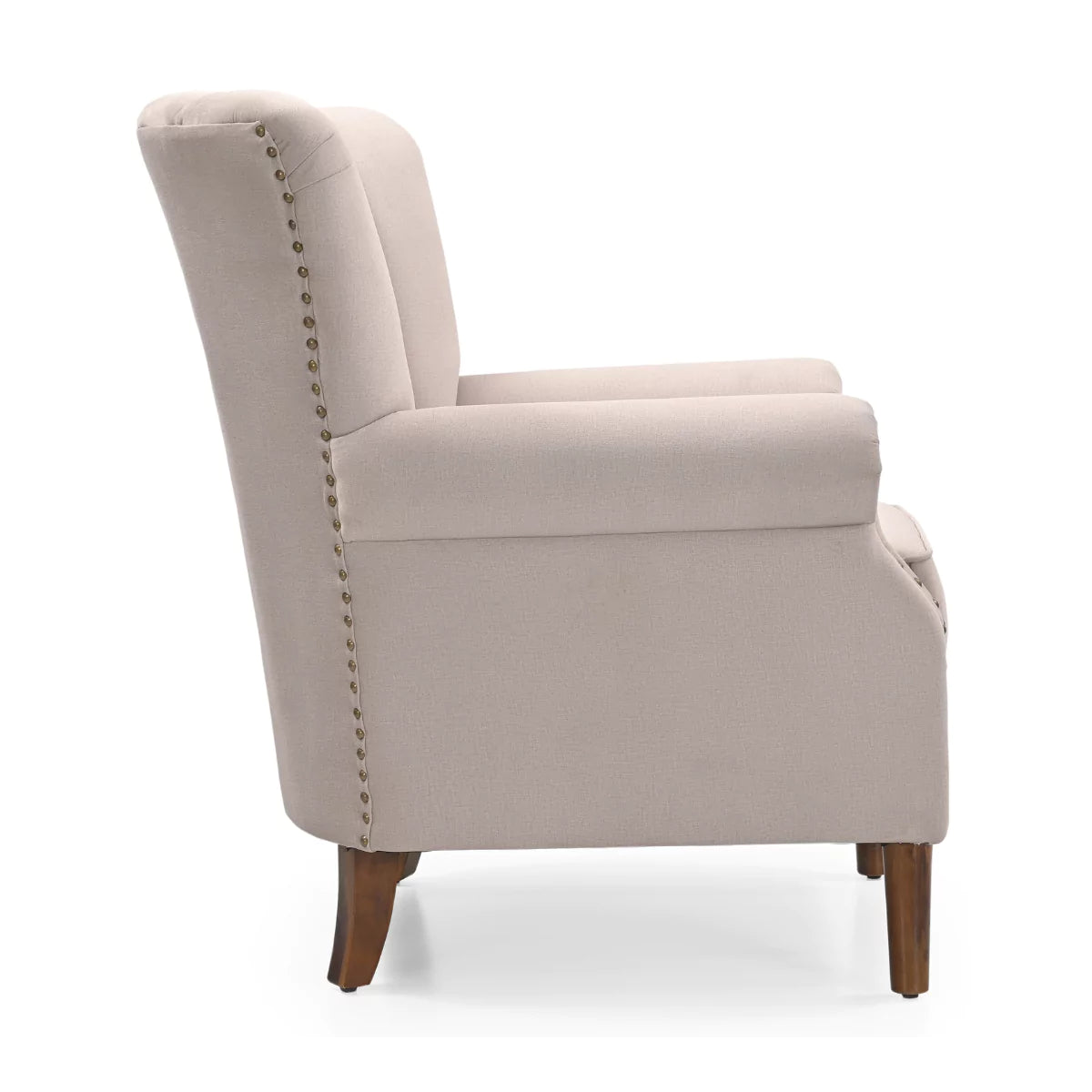 Scallura Upholstered Single Sofa Chair with Wooden Legs