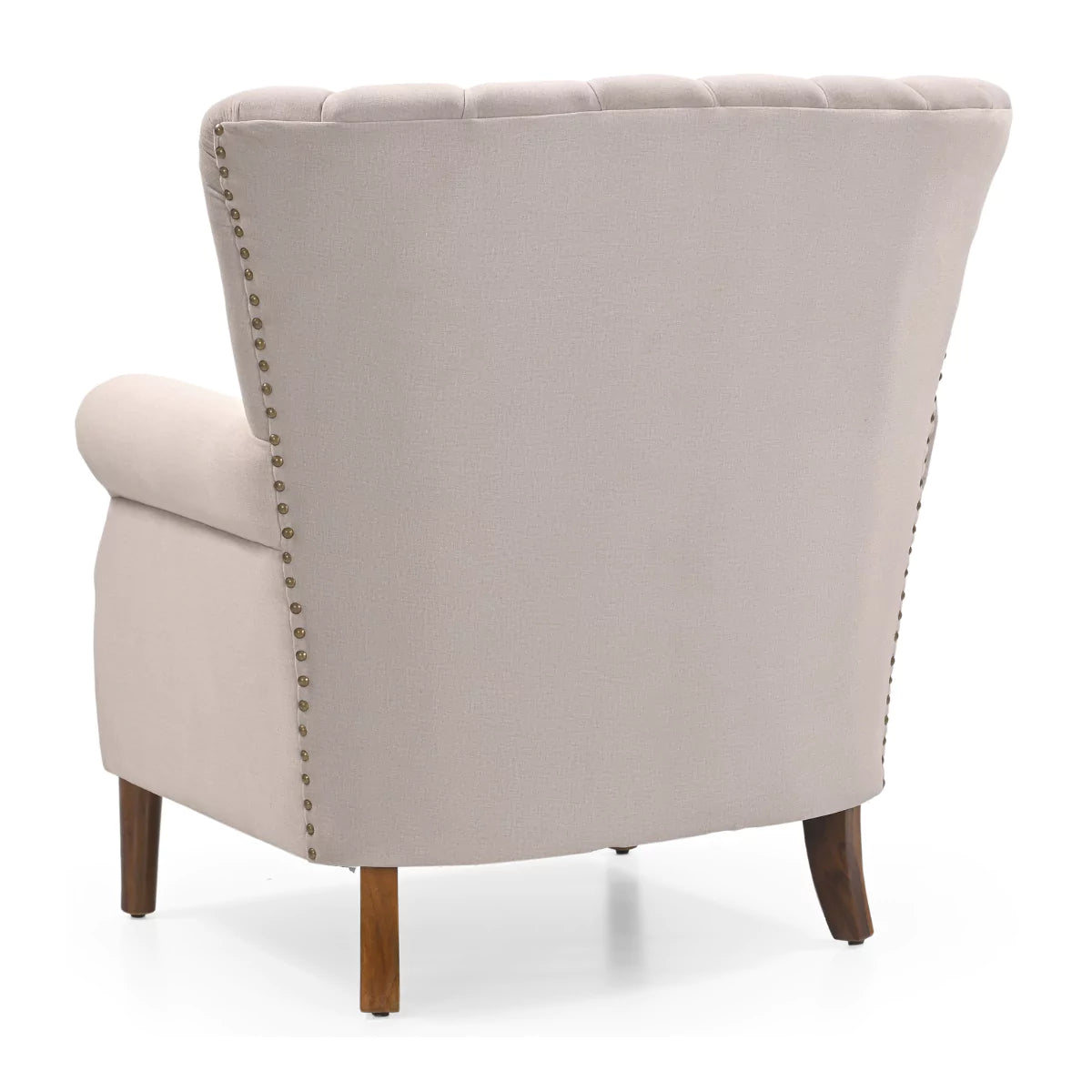Scallura Upholstered Single Sofa Chair with Wooden Legs