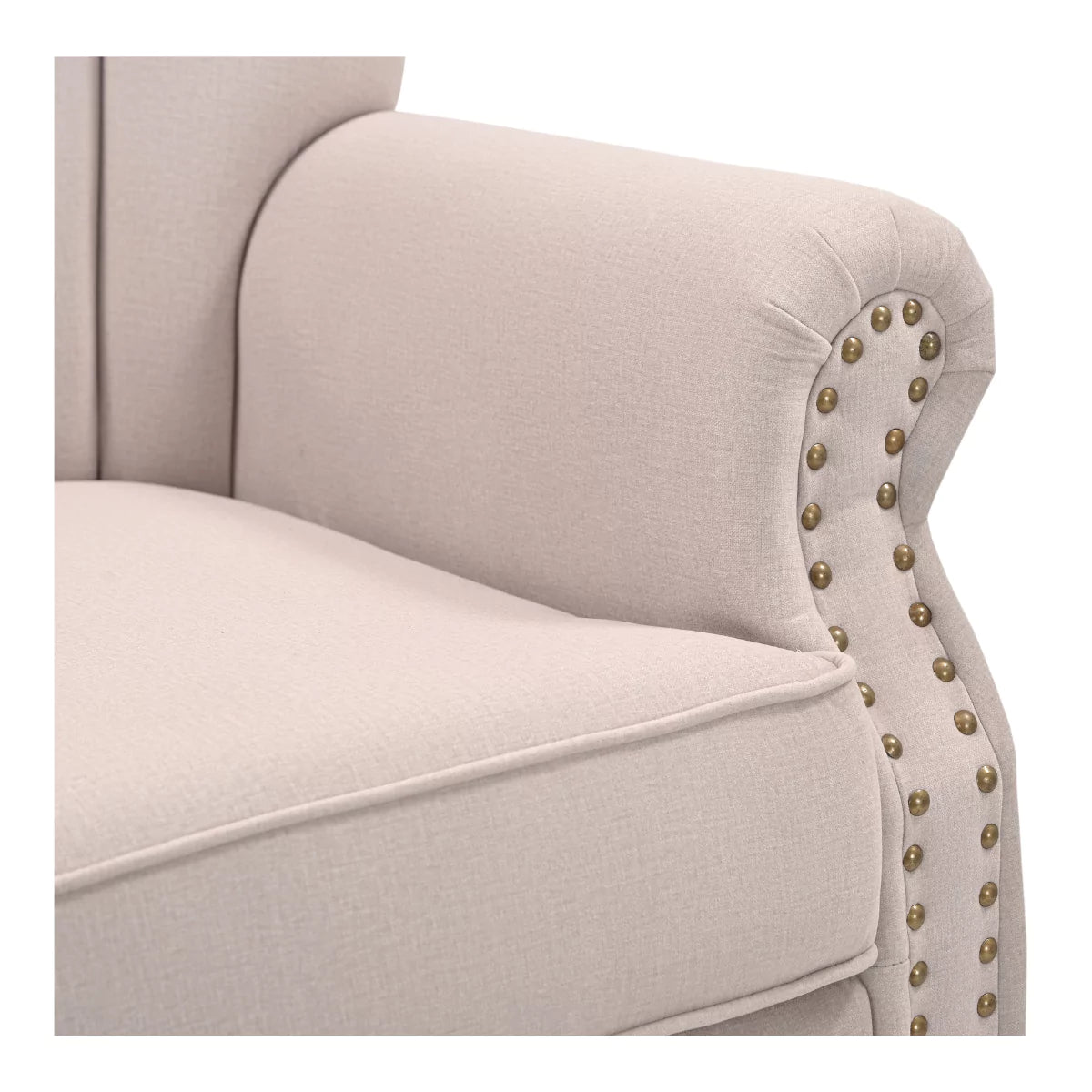 Scallura Upholstered Single Sofa Chair with Wooden Legs