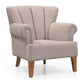 Serelith Mid-Century Modern Upholstered Armchair with Wooden Legs