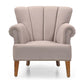 Serelith Mid-Century Modern Upholstered Armchair with Wooden Legs