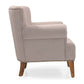 Serelith Mid-Century Modern Upholstered Armchair with Wooden Legs